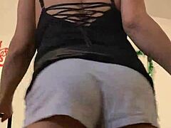 Anna Maria Mature Latina Sexy Dominican Milf In Booty Shorts