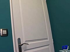 voyeur enters action with big tits brunette slut in anal.