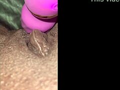 i'm milaj testing this new wand vibrator on my big tits