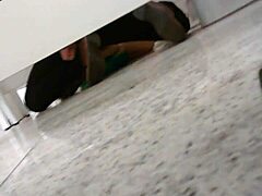 Gay fuck in shopping bathroom