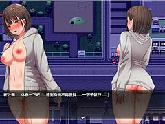 hentai girl exposed and tied in park