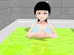 Koko A浴室里脱光光