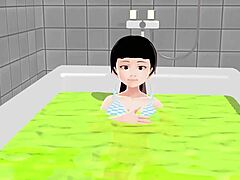 Koko A浴室里脱光光