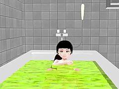 Koko A浴室里脱光光