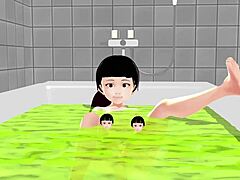 Koko A浴室里脱光光