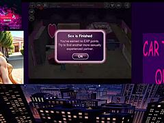 blonde hentai babe gives sloppy deepthroat in car action scene