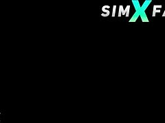 bent over doggystyle with big black cock in sims 4