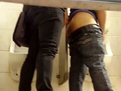 Gay Sex Action in Public Toilet Encounter