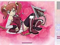 Kurusu Kanako Strips in Arkanoid Gameplay, Clothes Ripped Anime Hentai