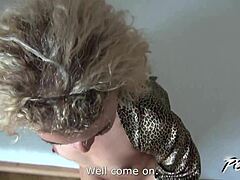 Blonde Curly Hair Milf Love Cock So Much And Ride It Hard