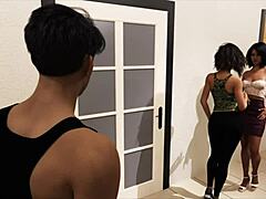 Catching receptionist in doggy style