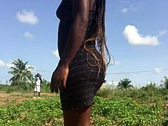 Crazy bitch enjoys twerking her big ass outdoor in the park.