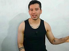 young twink sucks huge cock of best friend's uncle and swallows cum