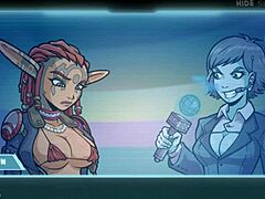 In star channel 34 part 89, the brunette redhead with big tits plays the game in this sexy anime hentai