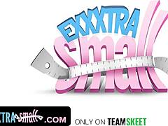 nerdy petite teen with pigtails gets slammed hard