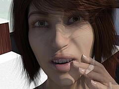 Fat milf flaunts big tits and ass in 3d cartoon pov