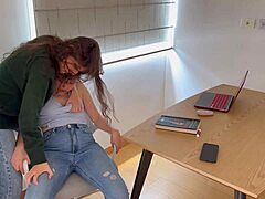 Fulfilling My Lesbian Fetish in Tight Jeans! So Hot! 😍