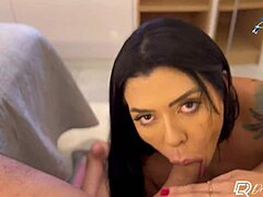 drii cordeiro rides tattooed guy without condom