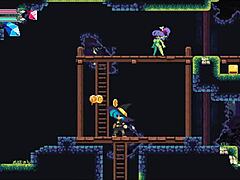 Hot goblin girl model takes pornstar path in Flip Witch Pixel Hentai Game Ep 7