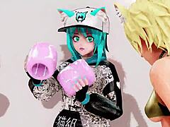 Futa's lewd gym session with me.