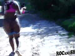 Amateur ebony couple embarks on malibu fuck trip with friends and girlfriends