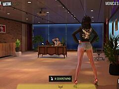 Fashion Business Couple Poses for Chest Pictures in 3D Anime Game