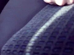 redhead italian amateur masturbates in car before getting fucked by horny old man