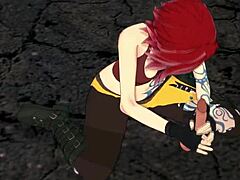 Curious about steamy 3D hentai with tattooed Lilith bent over?