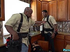 Curvy Febby Twigs Bent Over for Two Black Plumbers' Big Cocks