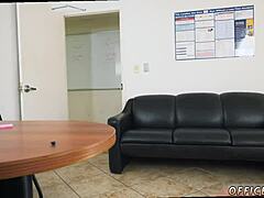 Broke guy gives blowjob cumshots gay first time to keep boss happy