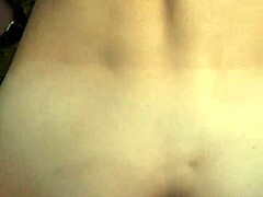 perfect body girl takes cum on ass in outdoor scene