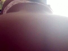 Big ass ebony rides hard in raw POV action