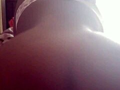 Big ass ebony rides hard in raw POV action