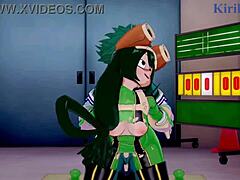 Tsuyu Asui And Mt Lady Fuck Izuku Midoriya In Intense Hentai Sex Scene?