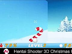 Hentai shooter 3d christmas party with big tits