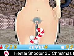 Hentai shooter 3d christmas party with big tits