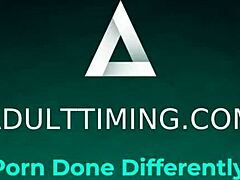 Classy blonde influencer meets greasy mechanic in garage