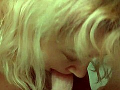 American slut giving deepthroat blowjob?