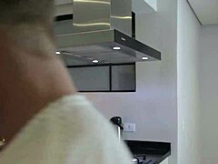 Blonde whore calls doorman for pussy eating 😈