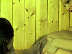 Lesbian College Coeds Groping Wet in Jacuzzi Scene