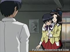 This bound hentai slut takes a hardcore pounding from a monster