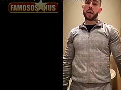 Gay couple in intimate moments