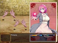 Horny client grabs cute waitress's big tits during massage in philana and the elixir of life part 2