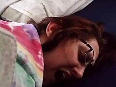 i love how my husband fingers my tight nerdy pussy and ass