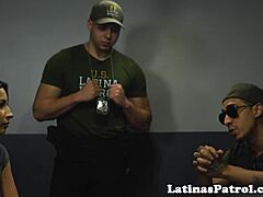 Pretty Latina Babe Gets Pounded Doggystyle by Immigration Officer in Office