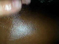 I watch my ebony wife suck big cocks and get fucked