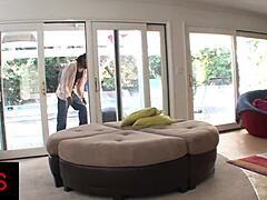 Girl next door overwhelmed by massive black cock pounding