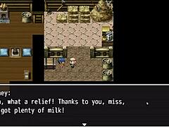 Tanned girl Natsuki in hentai game ep 40 adventure