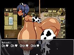 Tanned girl Natsuki in hentai game ep 40 adventure