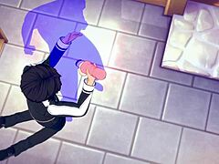 Sword Art Online yaoi: Kirito enjoys a hot handjob in this gay anime porn.